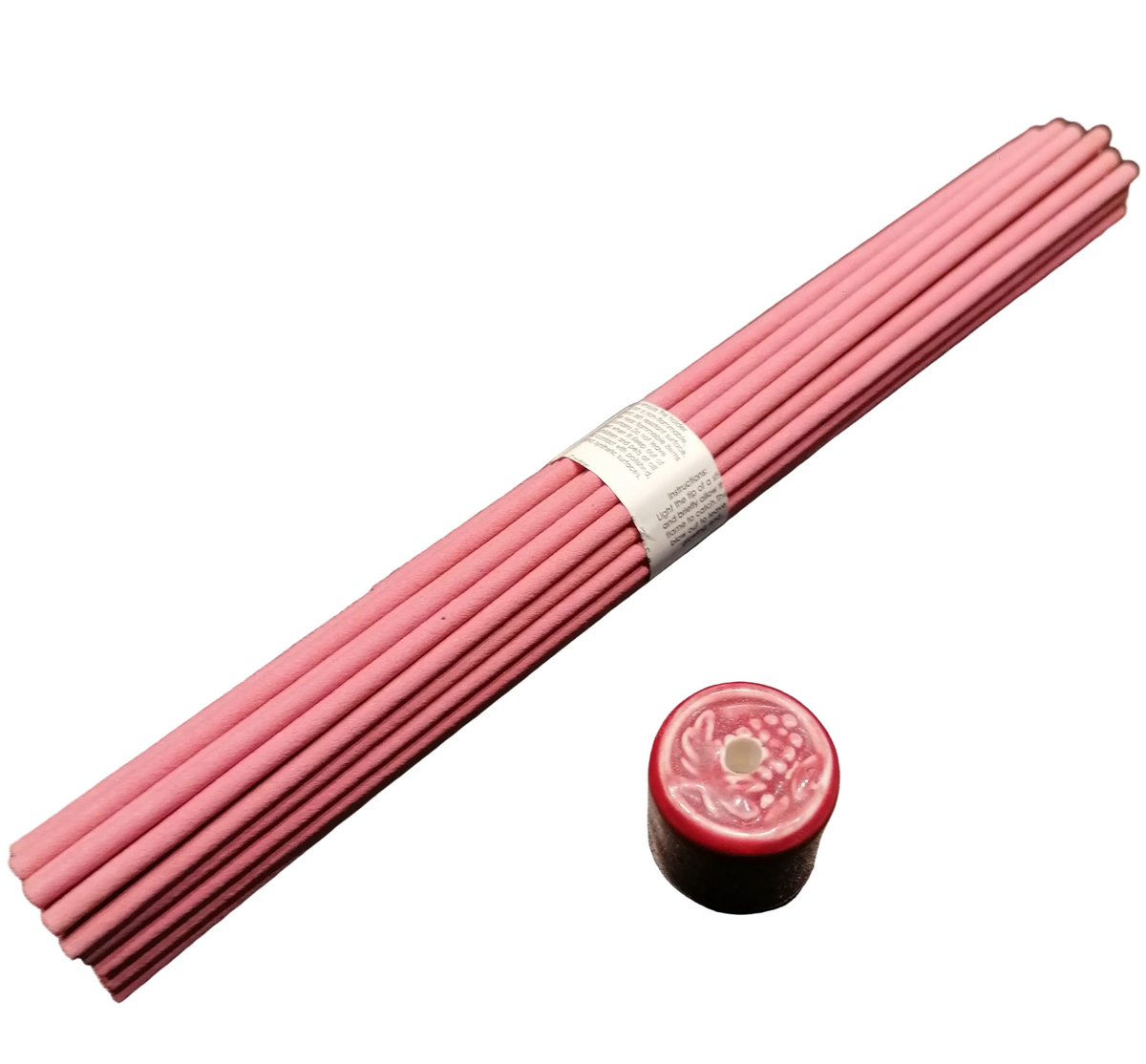 Räucherstäbchen Rosenduft mit Porzellanhalter, 30 Stk.