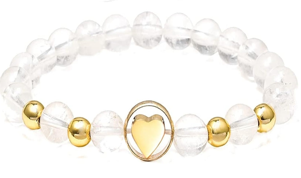 Armband mit Herz gold, Edelstein