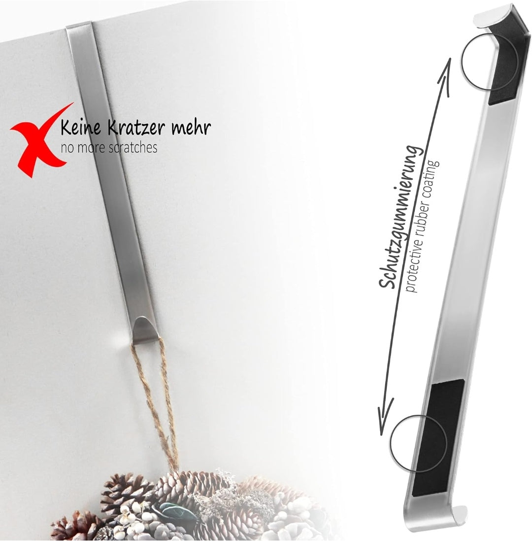 Haken für Türkranz außen, Edelstahl, 27cm