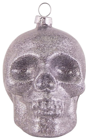 Baumbehang Totenkopf Glas 10cm