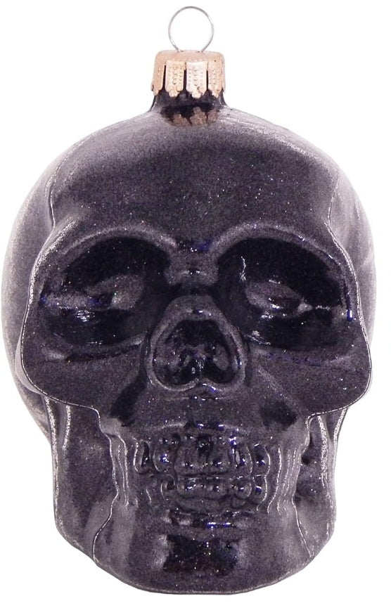 Baumbehang Totenkopf Glas 10cm