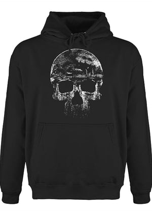 Hoodie Totenkopf, Men, 80% Baumwolle, 20% Polyester