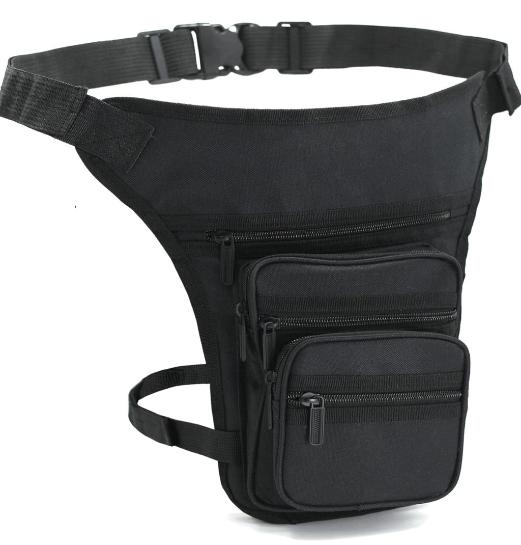 Tasche Beintasche, schwarz, wasserabweisend