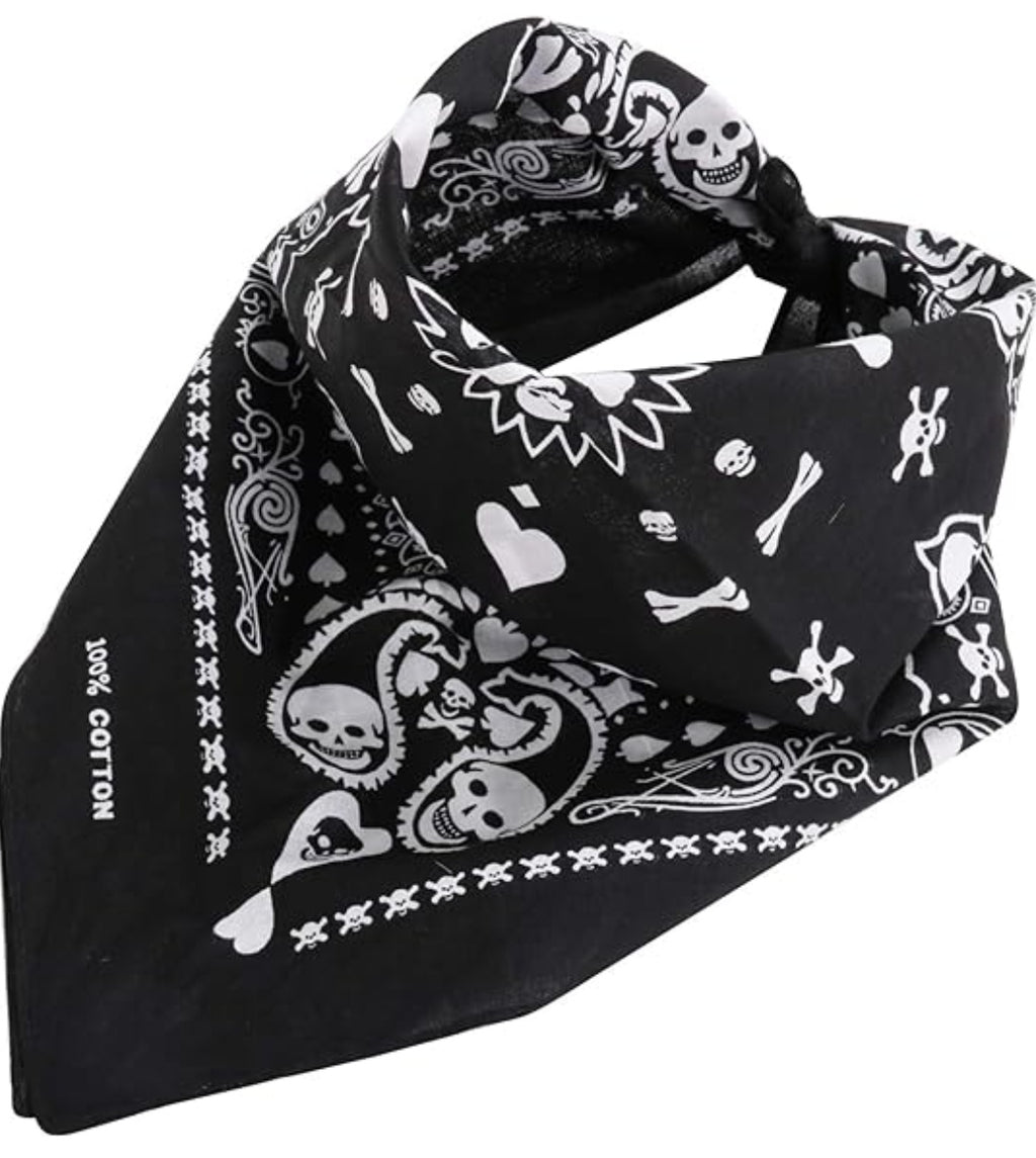 Bandanas Totenköpfe, Baumwolle