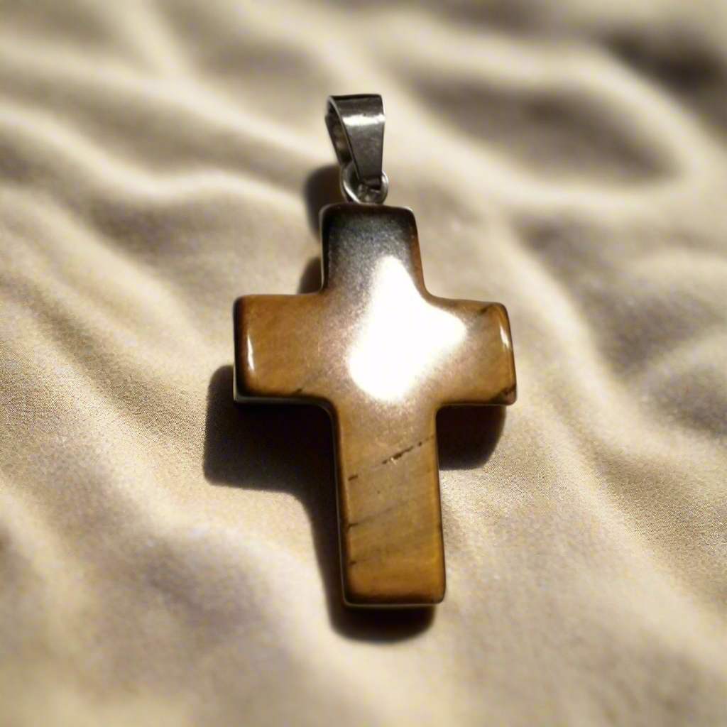 Anhänger Kreuz Edelstein