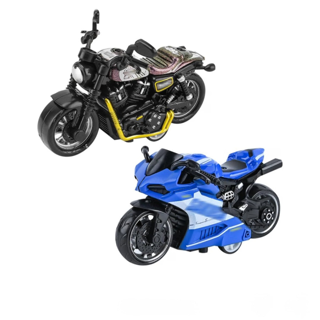 Motorrad, Spielzeug mit Rückzugsvorrichtung