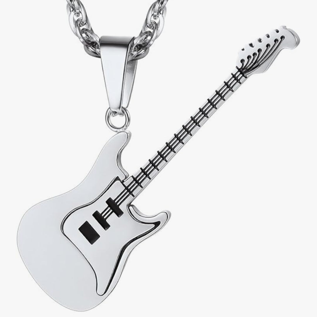 Halskette Gitarre, Edelstahl