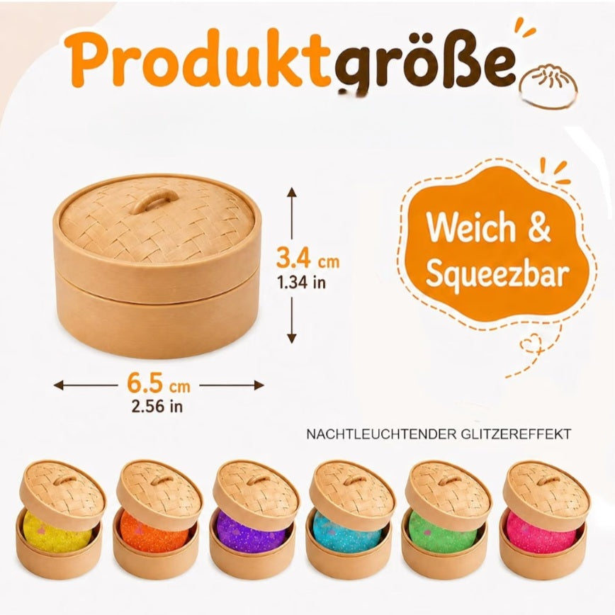 Squishy Anti-Stress-Ball Baozi, nachtleuchtend