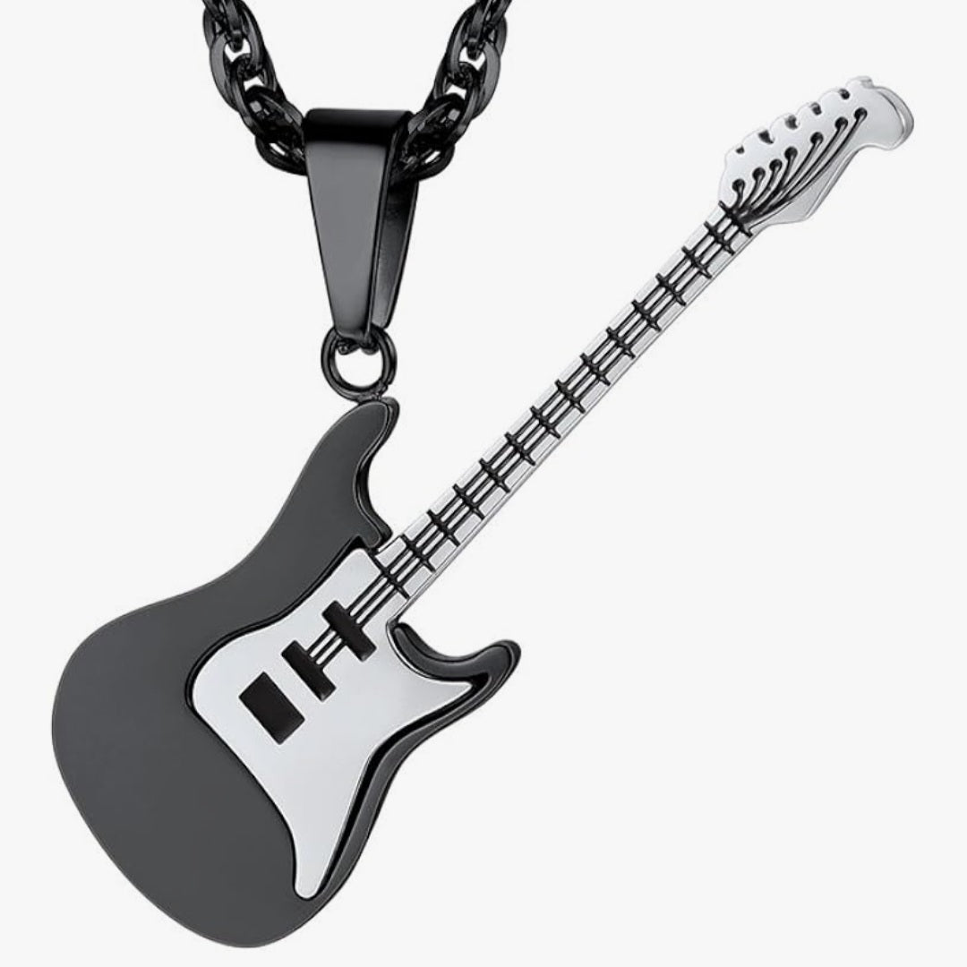 Halskette Gitarre, Edelstahl