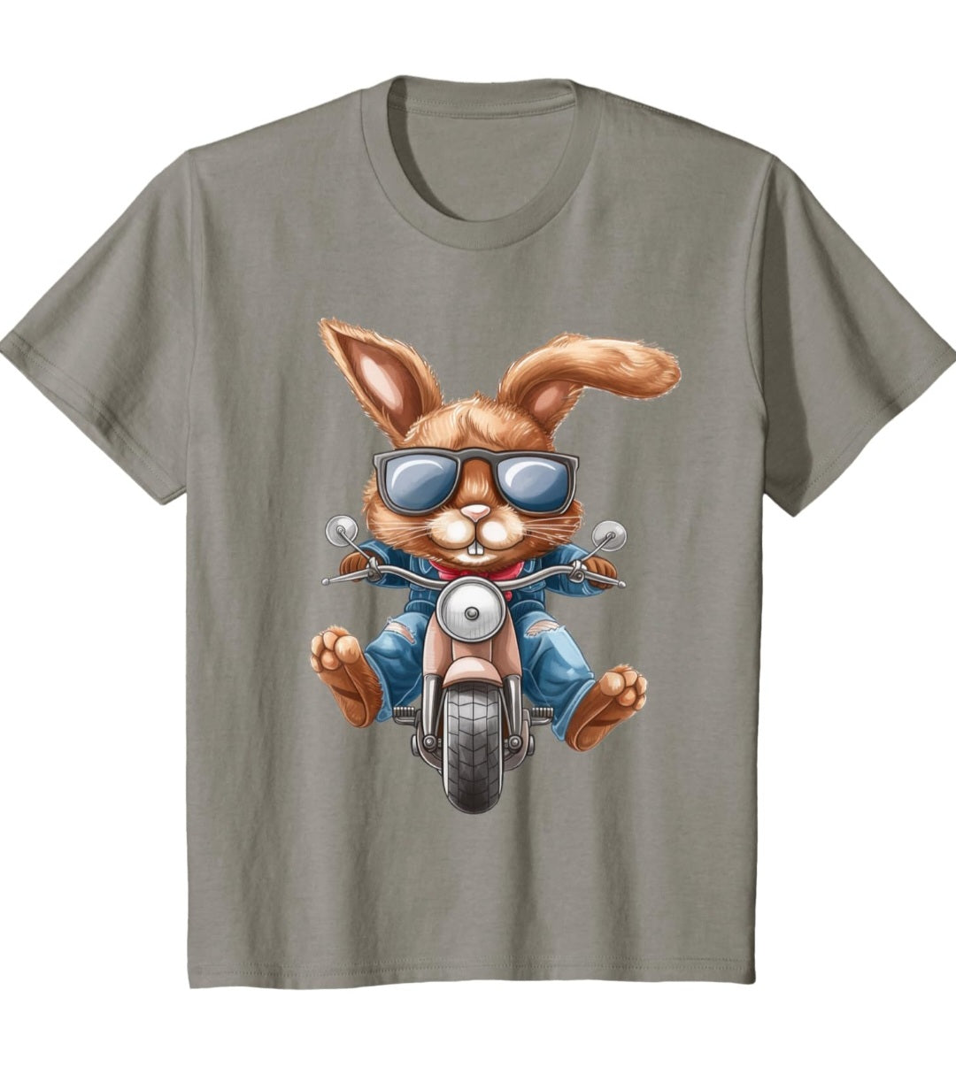 T-Shirt Junge, Hase, Baumwolle