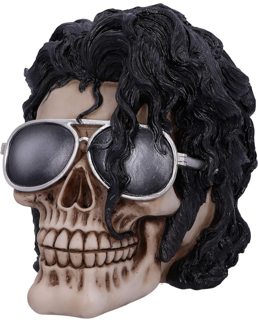 Deko Totenkopf Michael Jackson, Kunstharz, 16,5cm