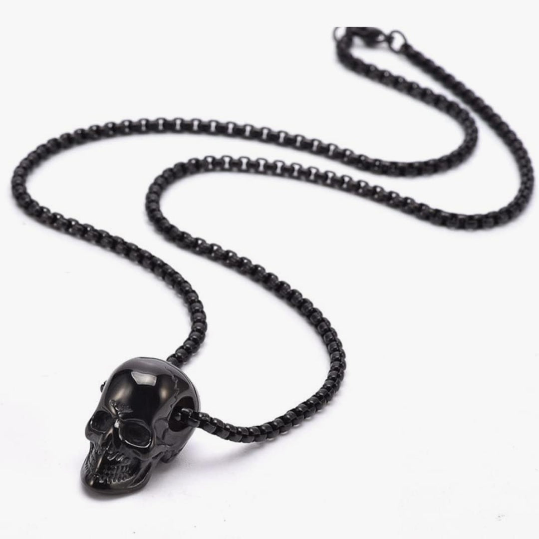 Halskette Totenkopf, Modeschmuck, Kette 60cm, Anhänger 2,5x2cm