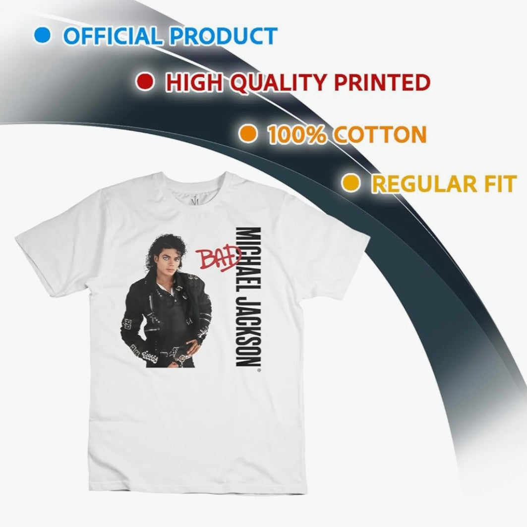 T-Shirt Michael Jackson BAD, Baumwolle