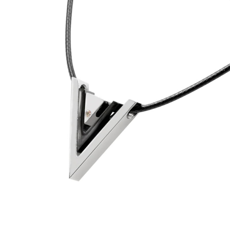 Halskette Magnet-Anhänger, Lederband