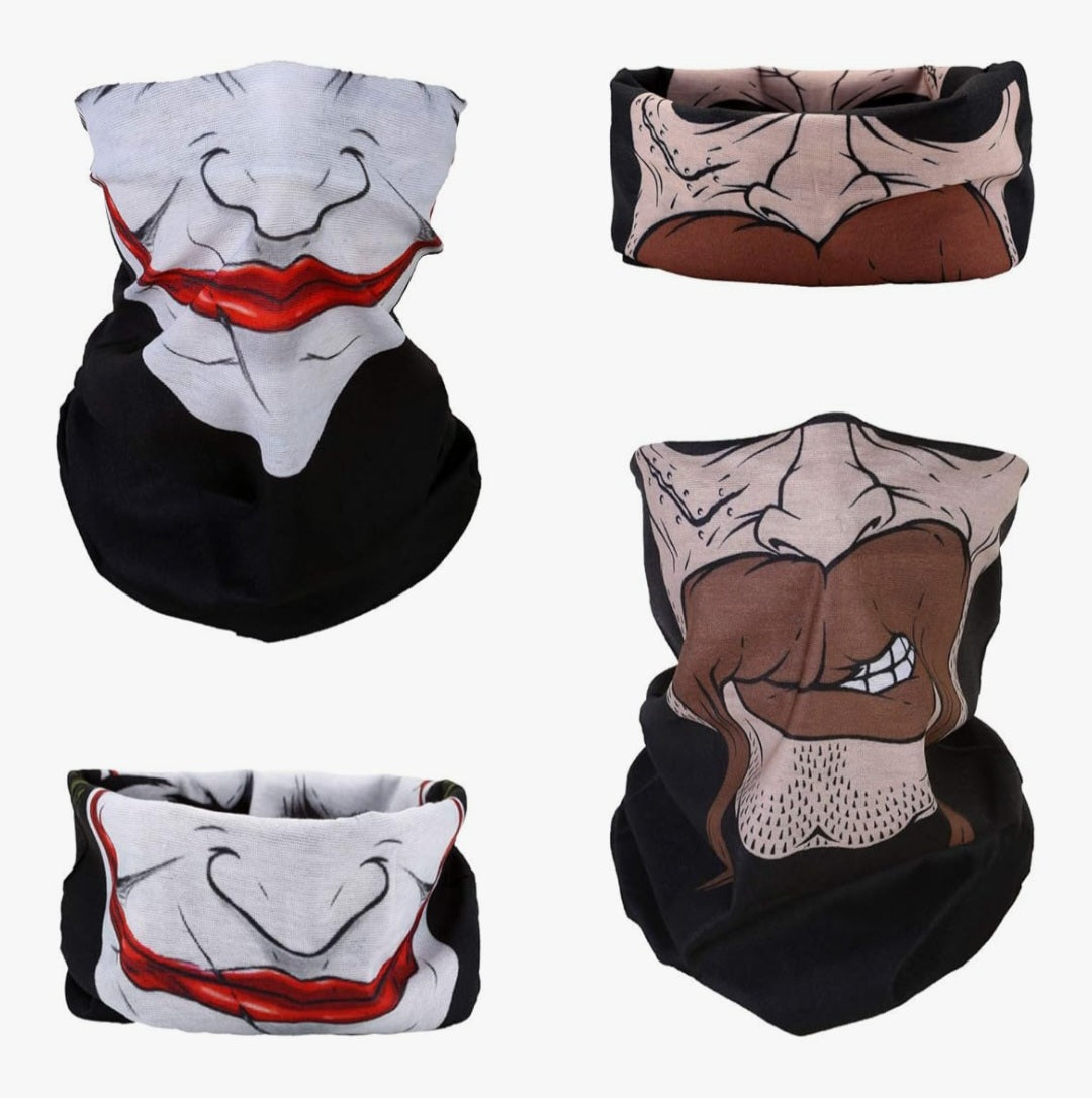 Halstuch Schlauch mit Totenkopf, Polyester, 50x25cm