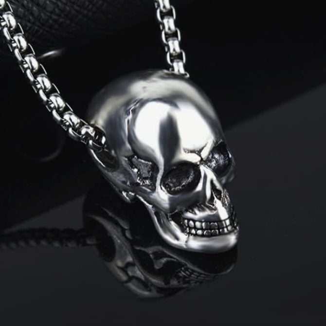 Halskette Totenkopf, Modeschmuck, Kette 60cm, Anhänger 2,5x2cm