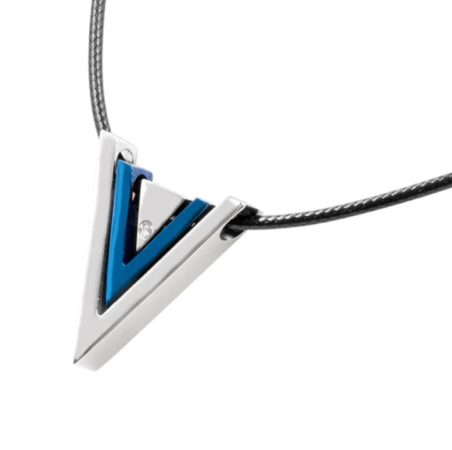 Halskette Magnet-Anhänger, Lederband