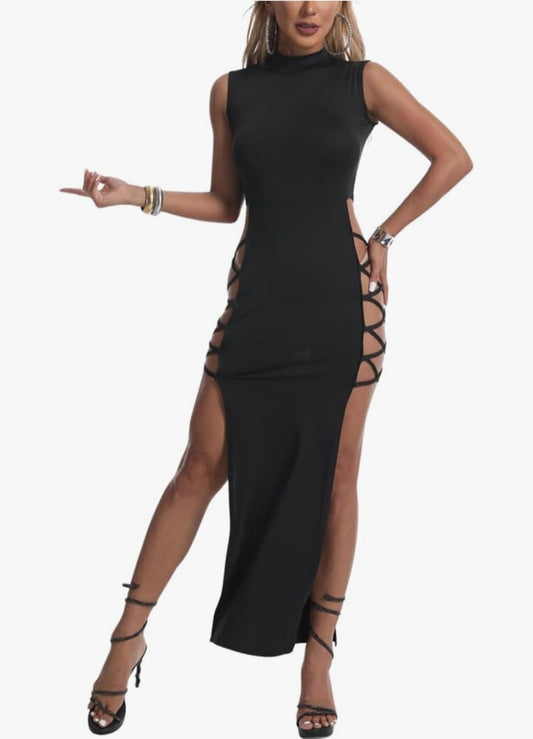 Kleid schwarz, 95% Polyester, 5% Elasthan