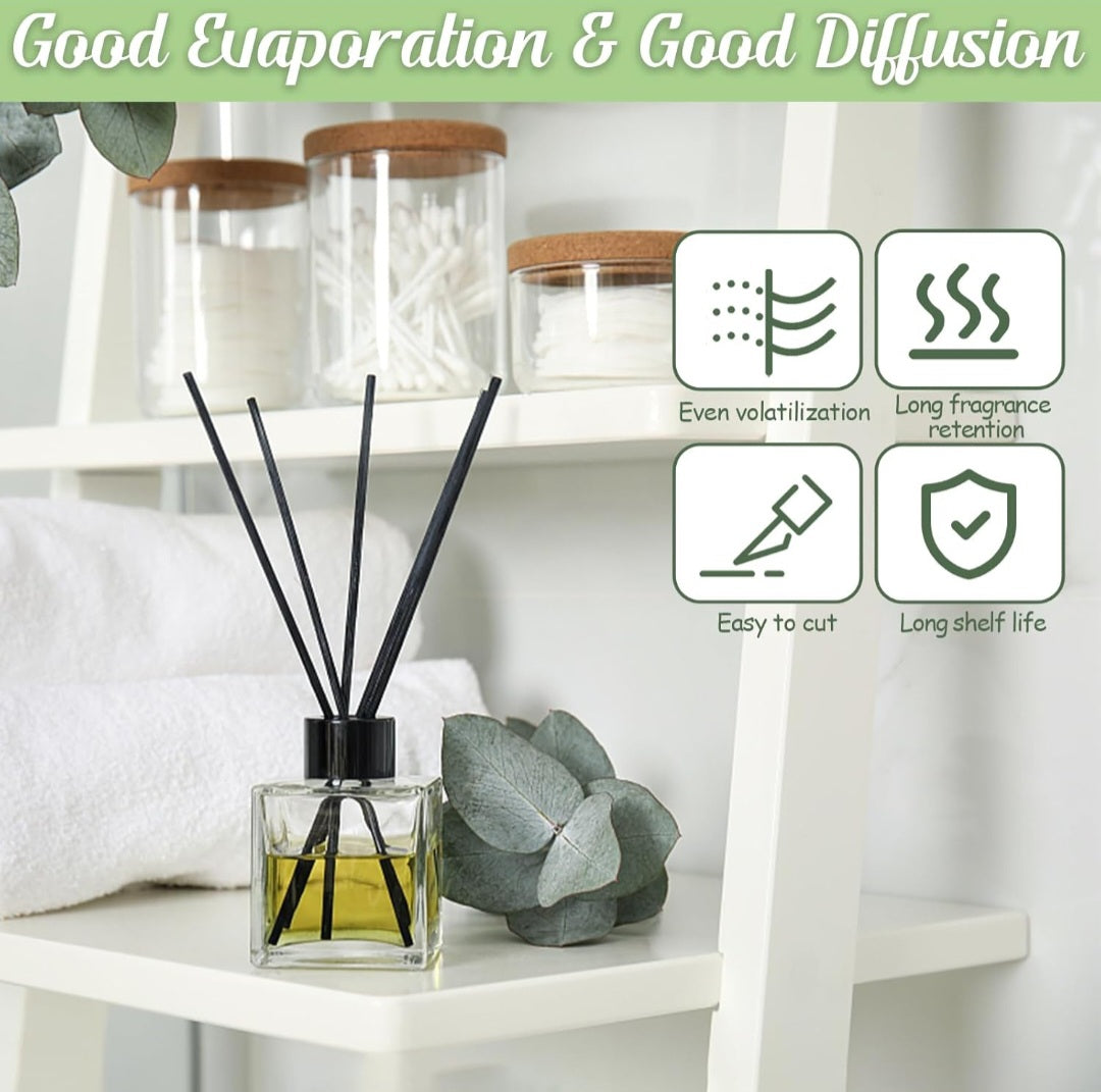 Rattanstäbchen für Raumduft oder ätherische Öle, 20Stk./Packung, 20cmx3mm, in 3 Farben erhältlich