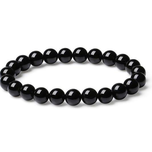 Armband Obsidian, Kugeln 8mm