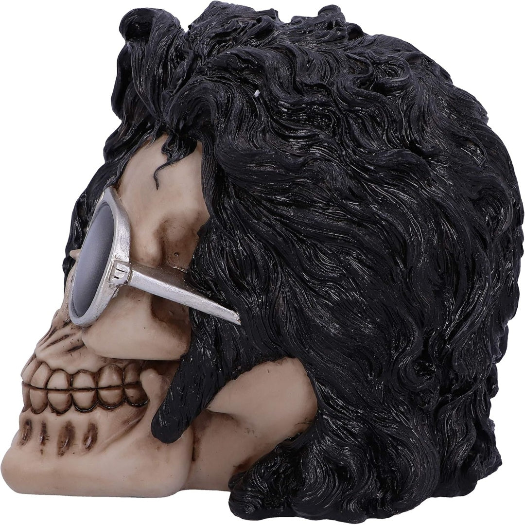 Deko Totenkopf Michael Jackson, Kunstharz, 16,5cm