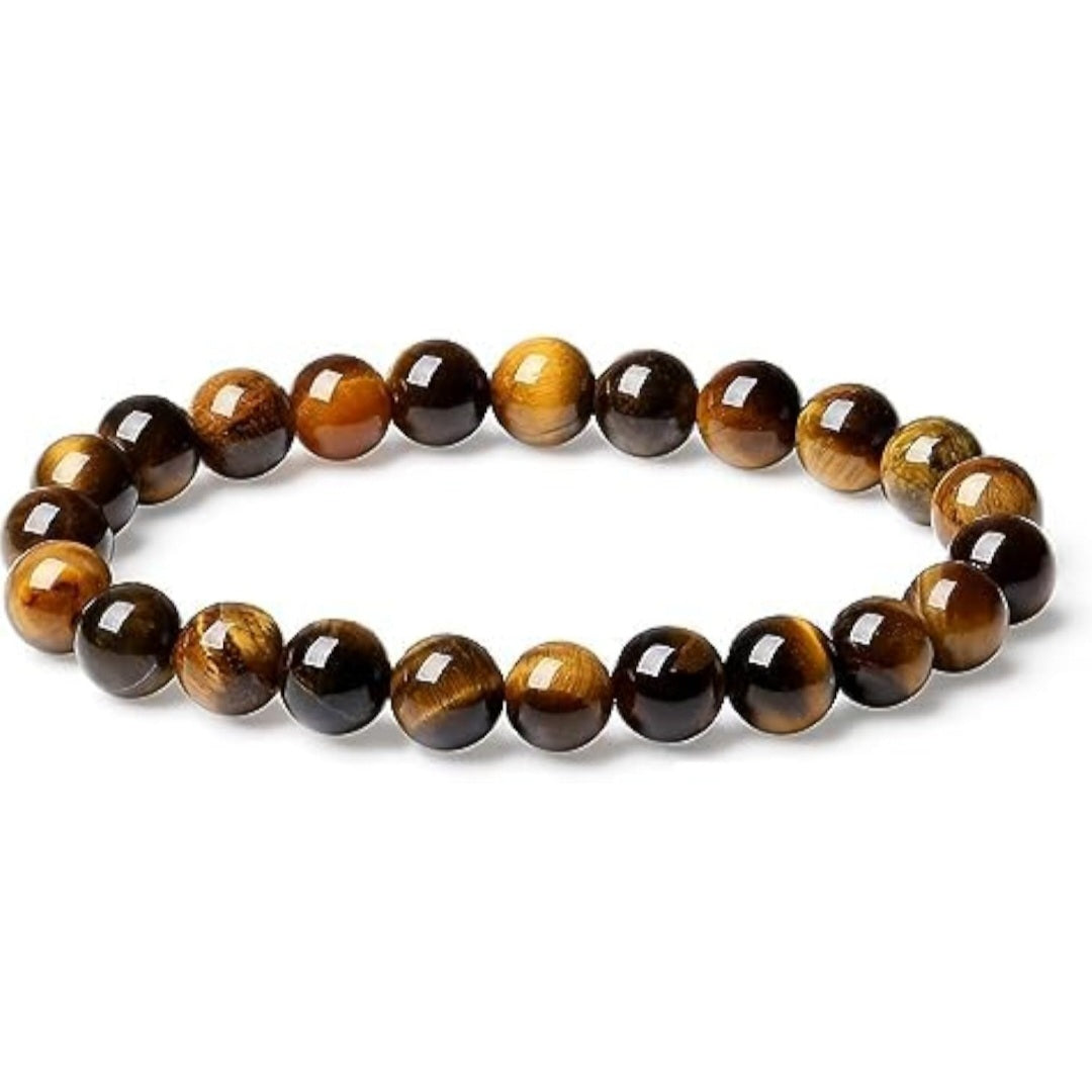 Armband Tigerauge, Kugeln 8mm