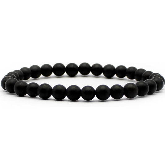 Armband Onyx, Kugeln 8mm