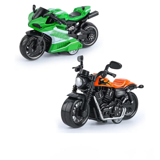 Motorrad, Spielzeug mit Rückzugsvorrichtung