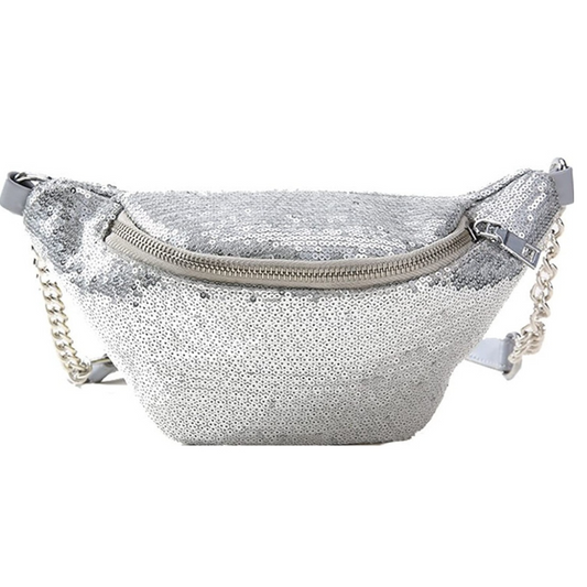 Tasche Bauchtasche silber