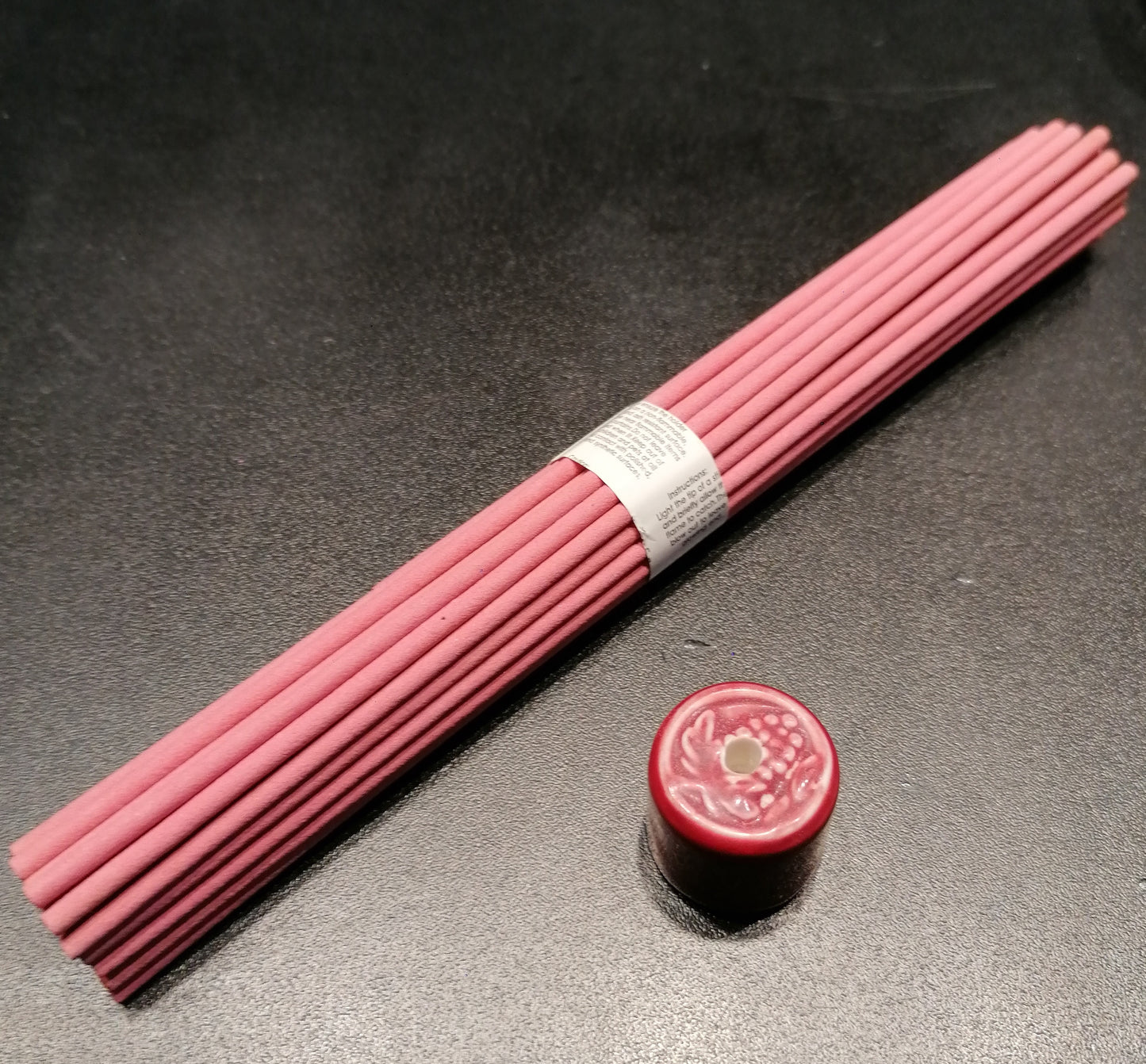 Räucherstäbchen Rosenduft mit Porzellanhalter, 30 Stk.