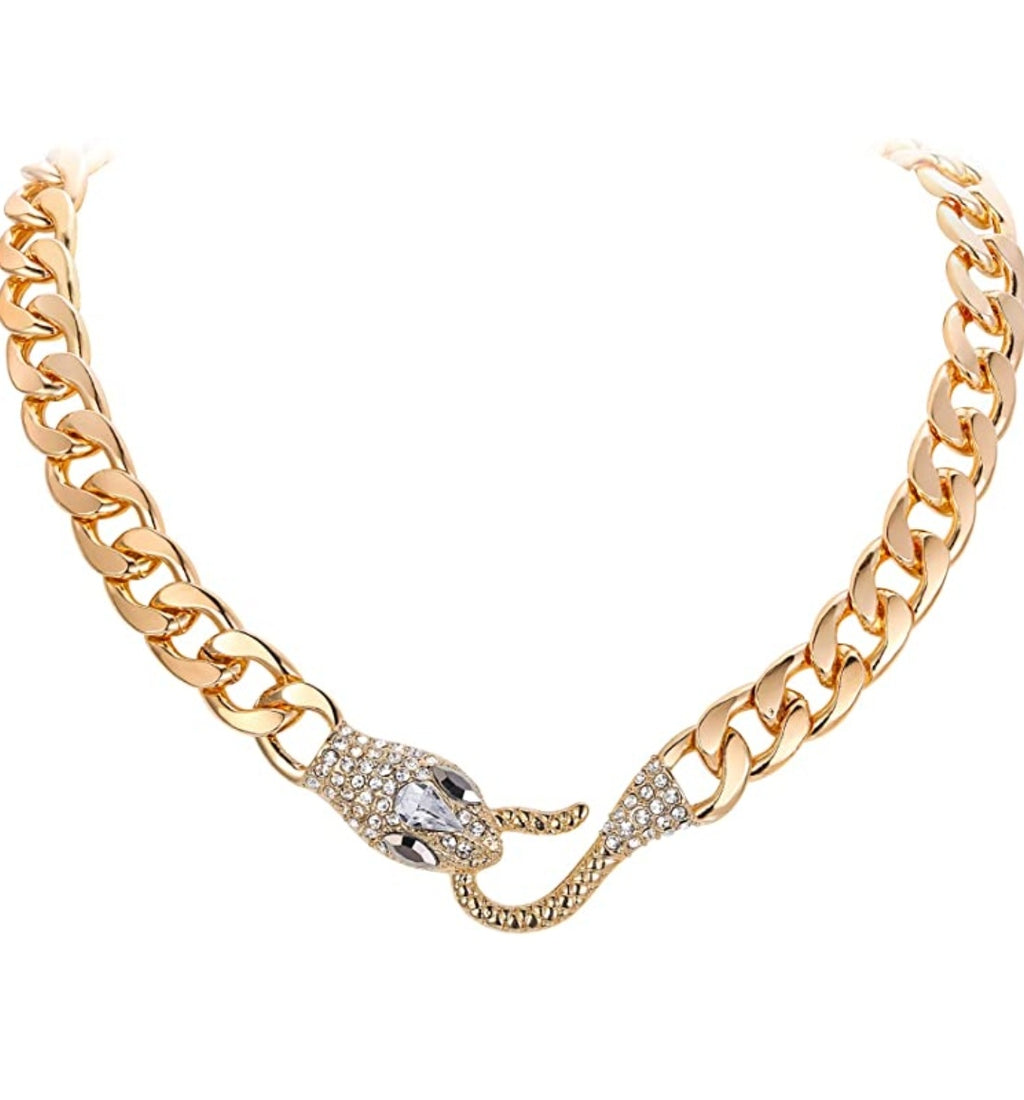 Halskette Schlange gold Modeschmuck