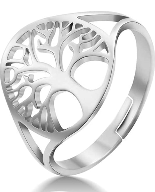 Ring Lebensbaum Edelstahl