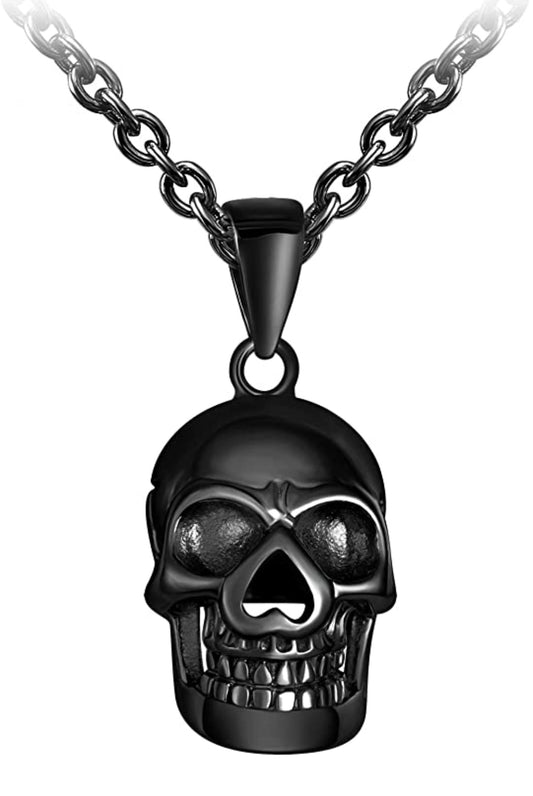 Halskette Totenkopf Edelstahl