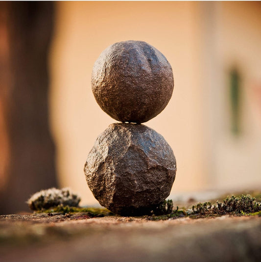 Lebende Steine, Original Moqui Marbles mit Echtheitszertifikat, Größe 22-28mm